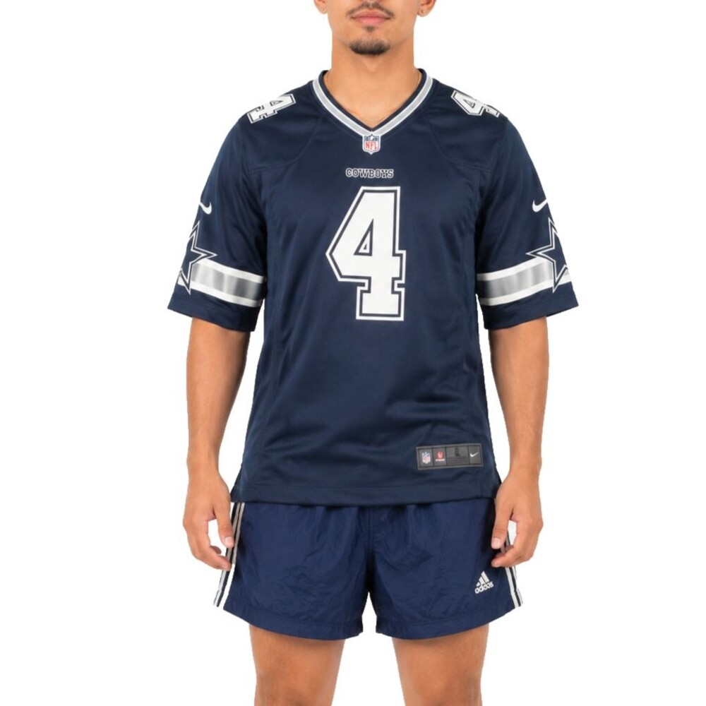 Nike NFL Dak Prescott Dallas Cowboys Nike On Field Navy Jersey Men's Size Large